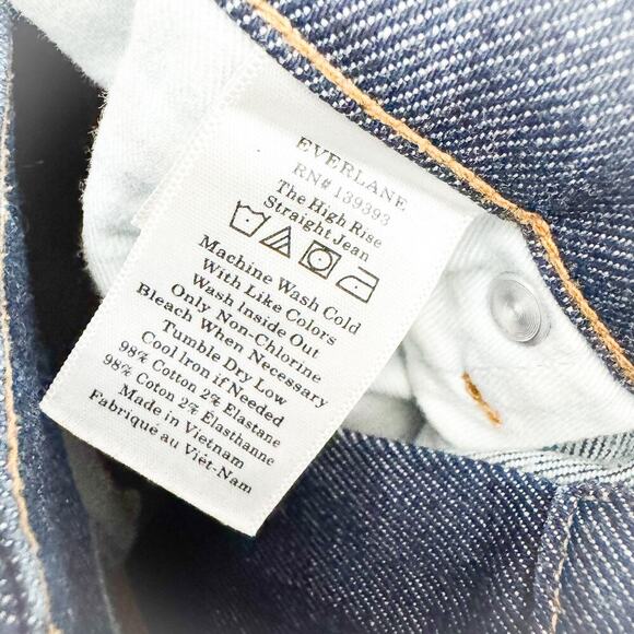 Everlane Women's Straight Leg Jeans - Blue - Picture 7 of 8